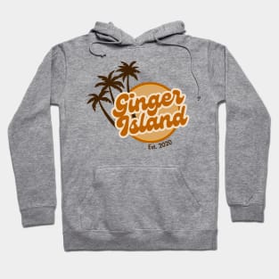 Ginger Island Retro 60s Vibes | Indie Gamie | Orange and Yellow | Tropical Beach Summer | Unoffical Stardew Valley Merch Hoodie